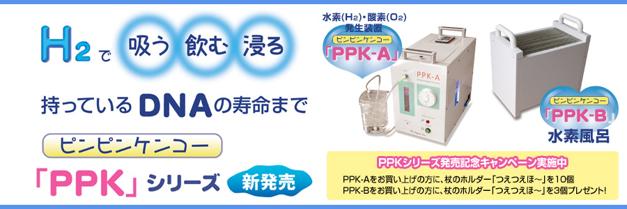 水素/酸素発生装置・水素風呂『PPKシリーズ』